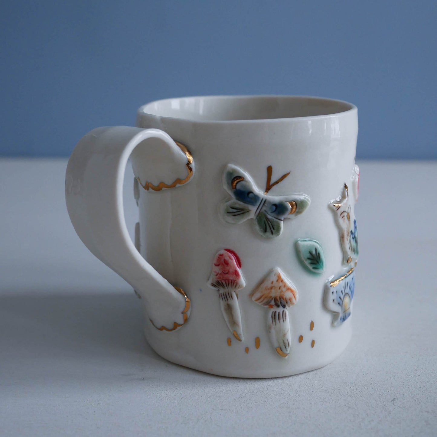 Mug * Tarot inspired (Sale- color faded from kiln firing)