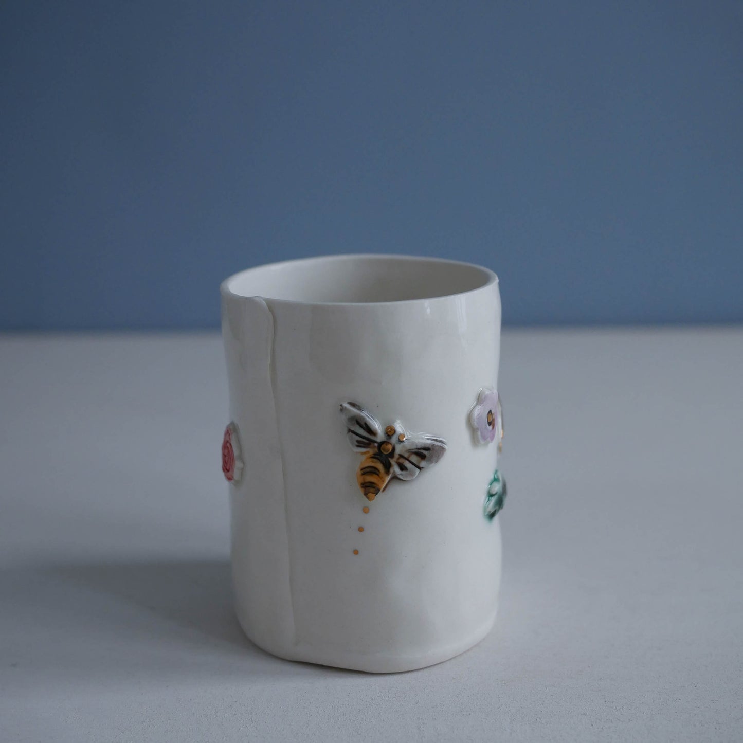 Cup * dragonfly, bee, butterfly