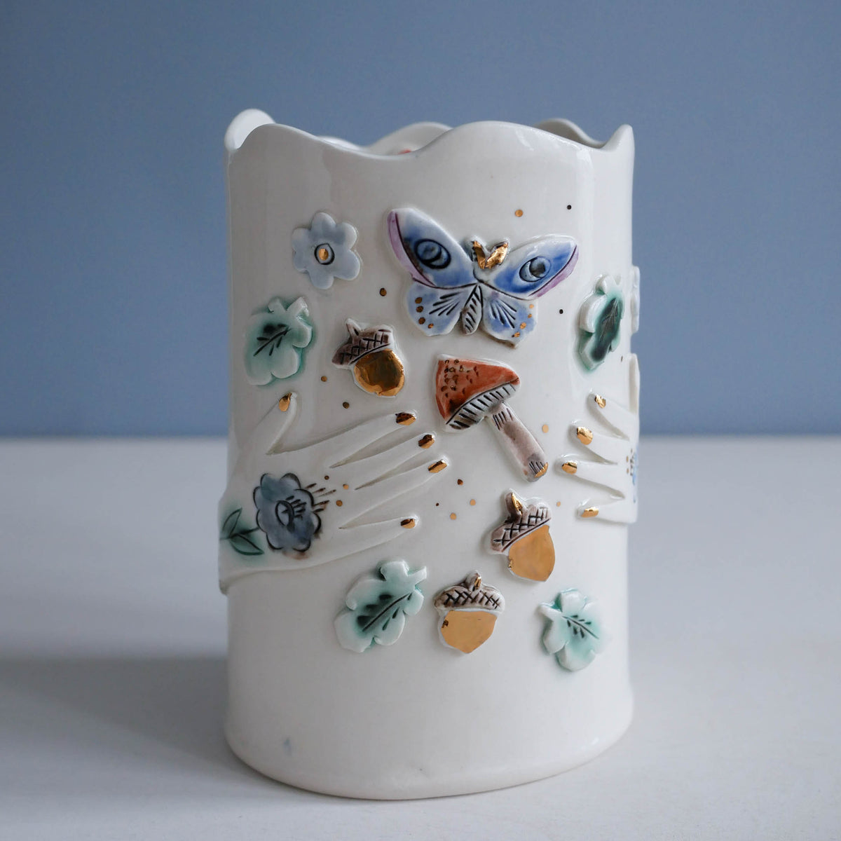 Vase * Moths & Acorns