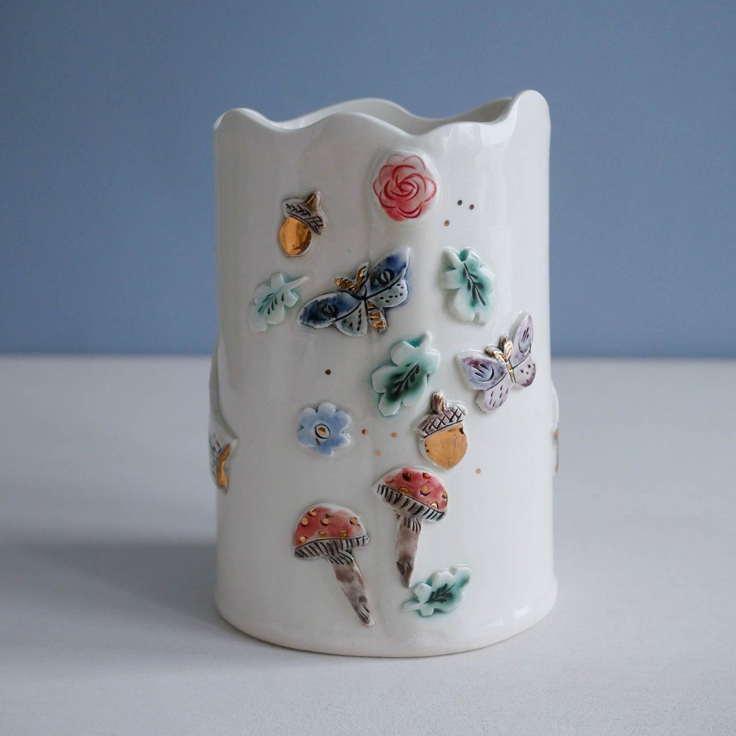 Vase * Moths & Acorns