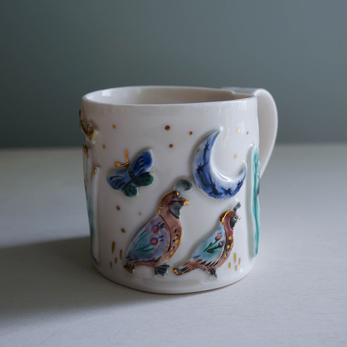 Tasse • Tasse à thé, Serpent, Lune et Clé