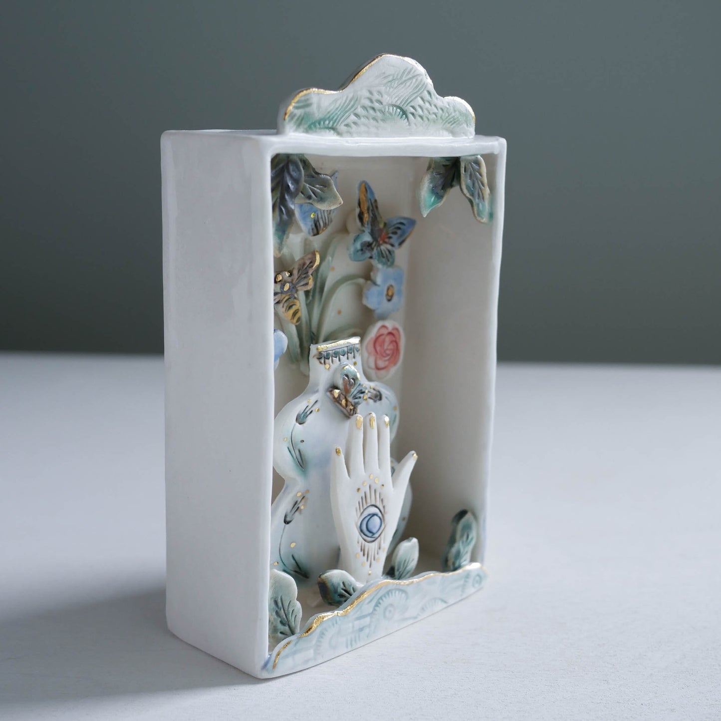 Wall box * Magical vase with insects