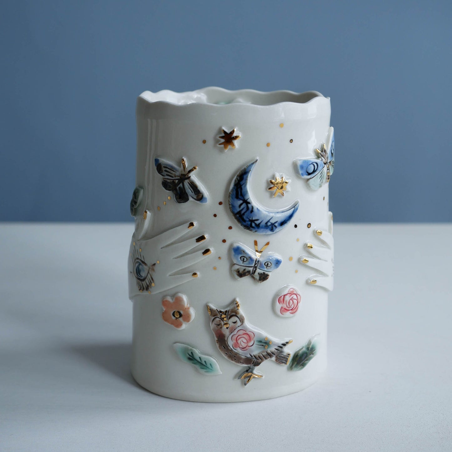 Vase * Owl & Moths * 1