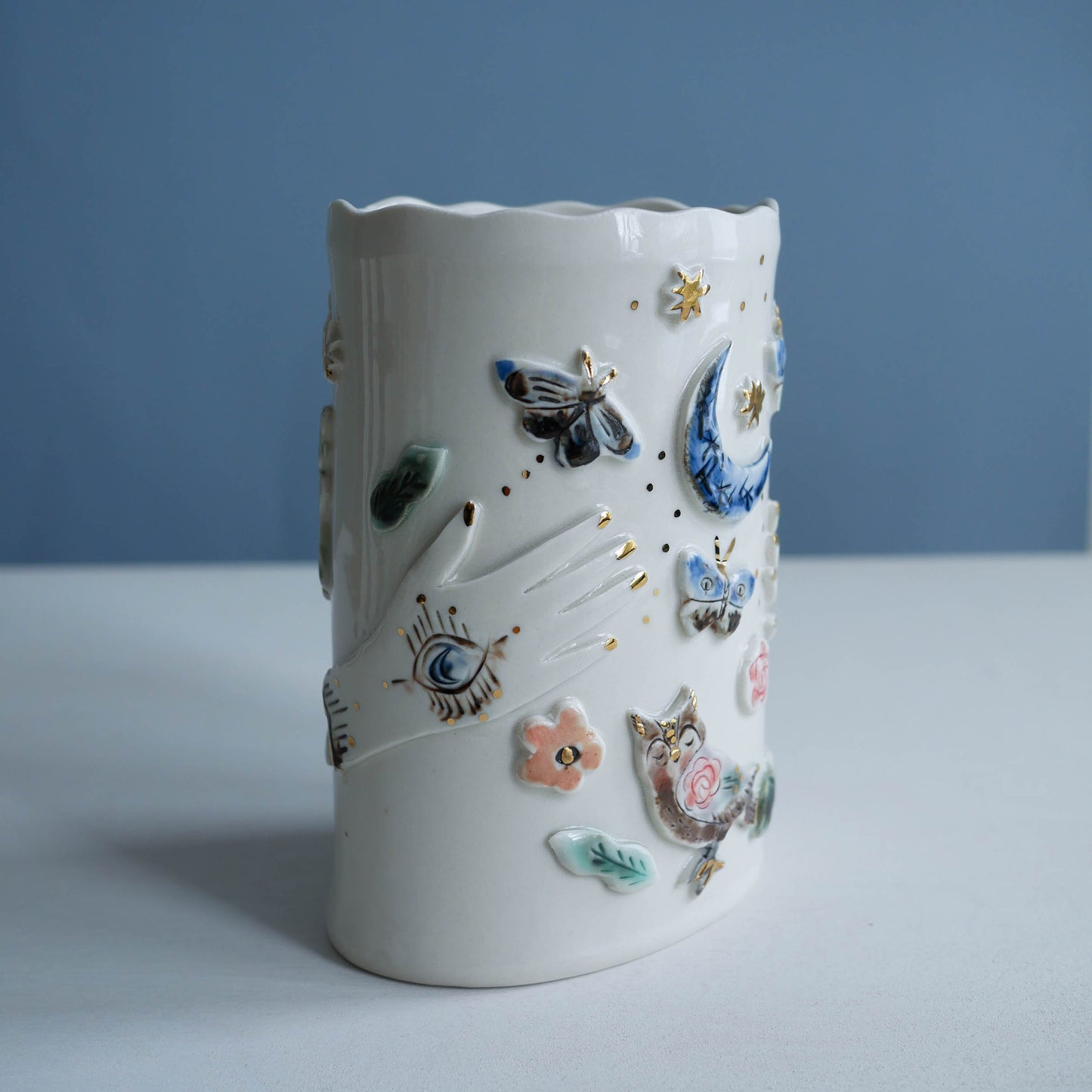 Vase * Owl & Moths * 1