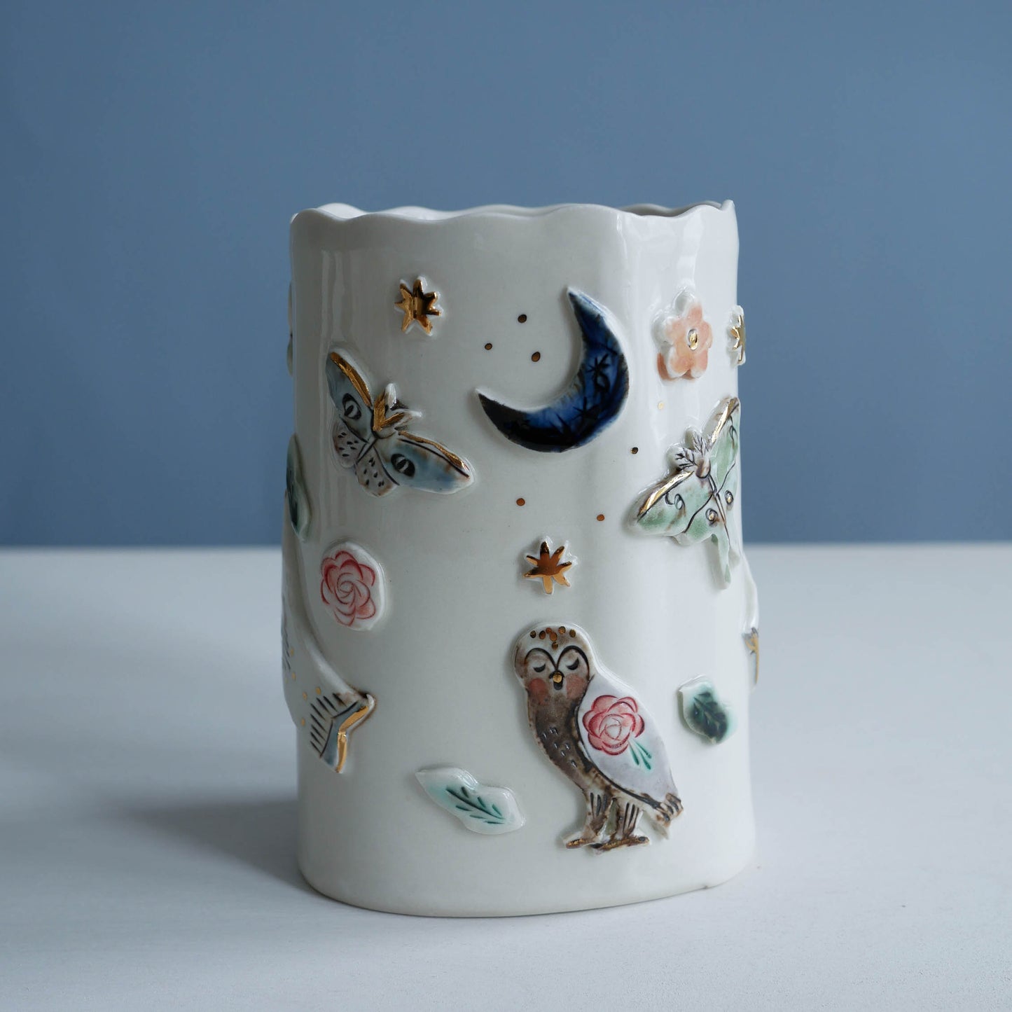 Vase * Owl & Moths * 1