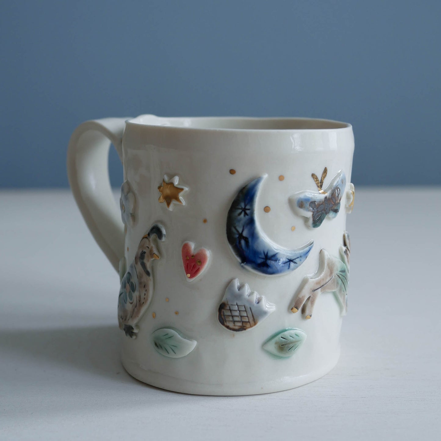 Mug * Imperfect * Quail, rabbit, owl