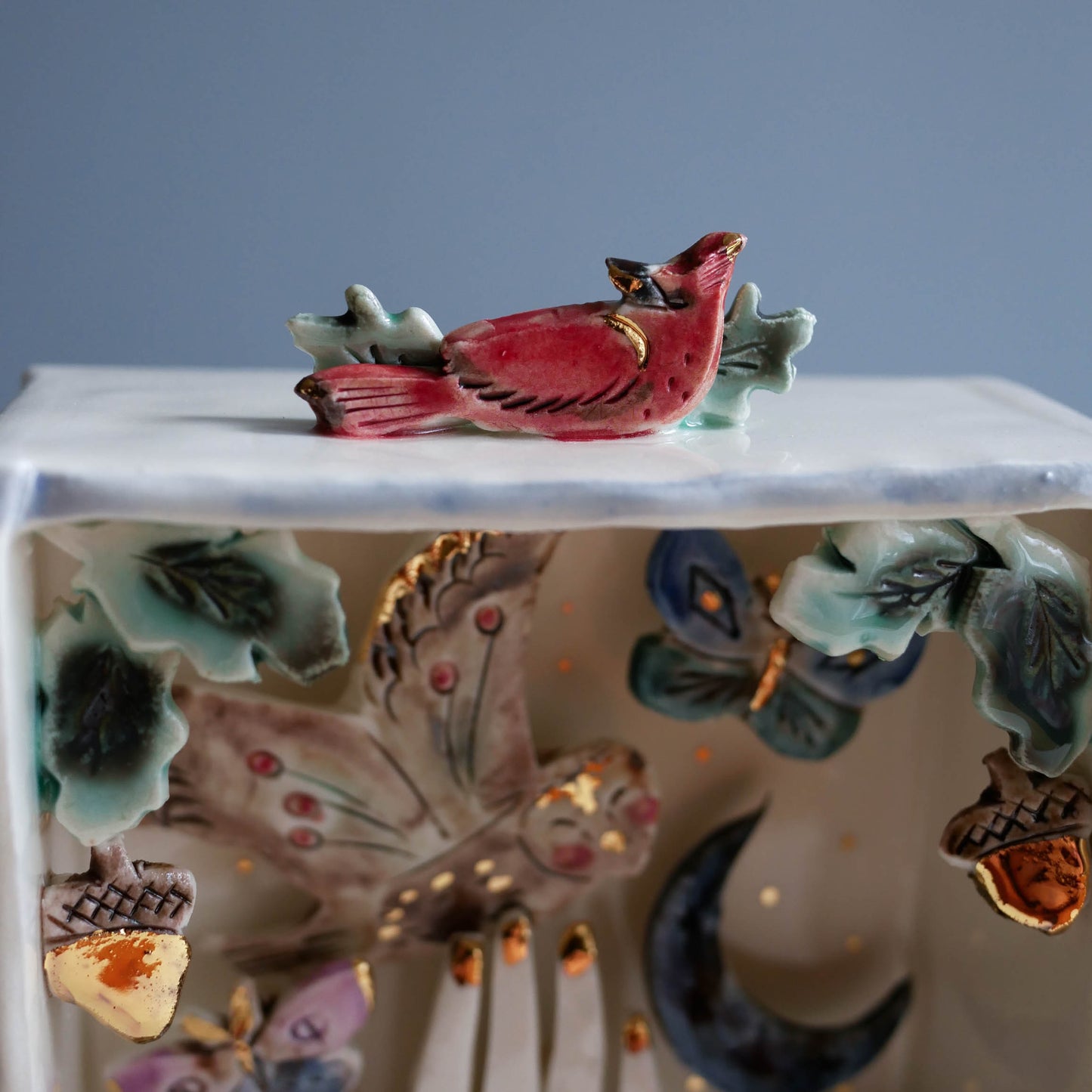 Wall Box * Woodland ( Owl & Fox & Acorns)