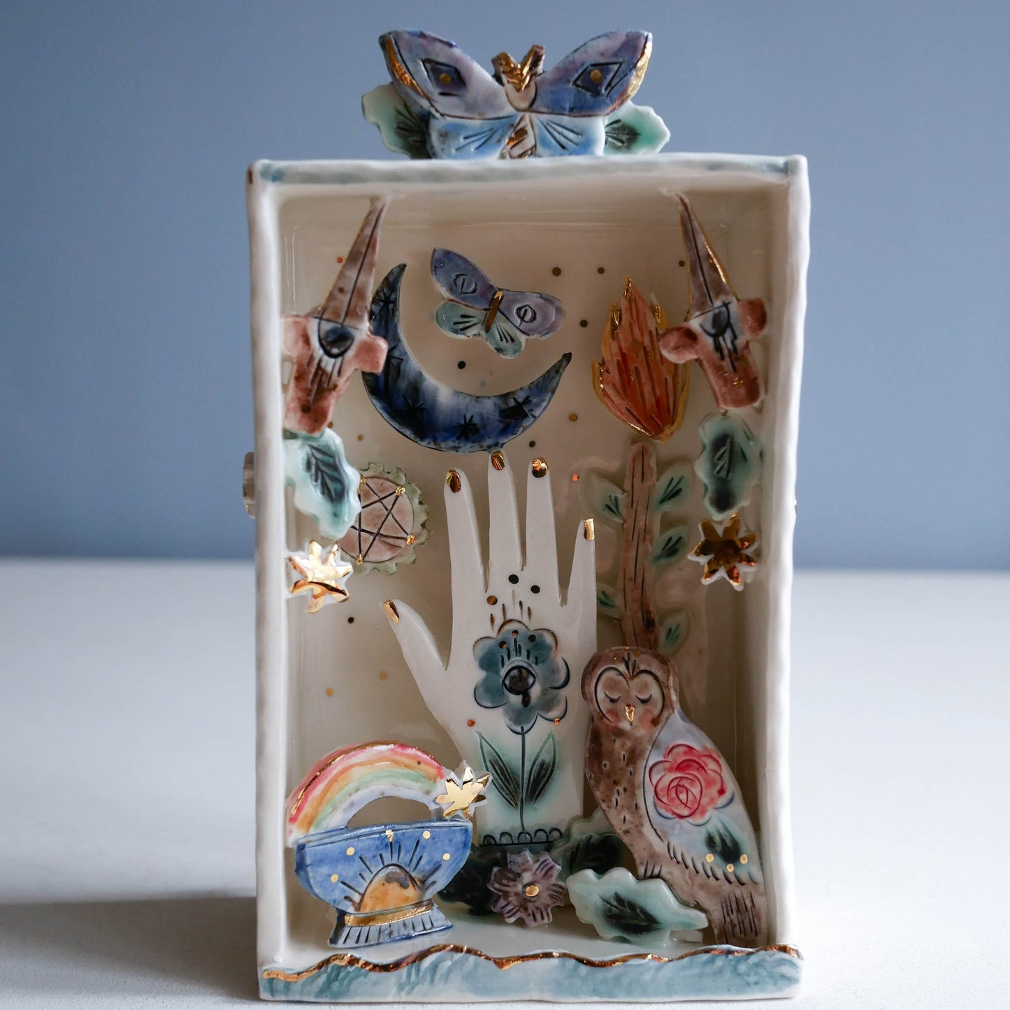 Wall Box * Tarot inspired with Owl