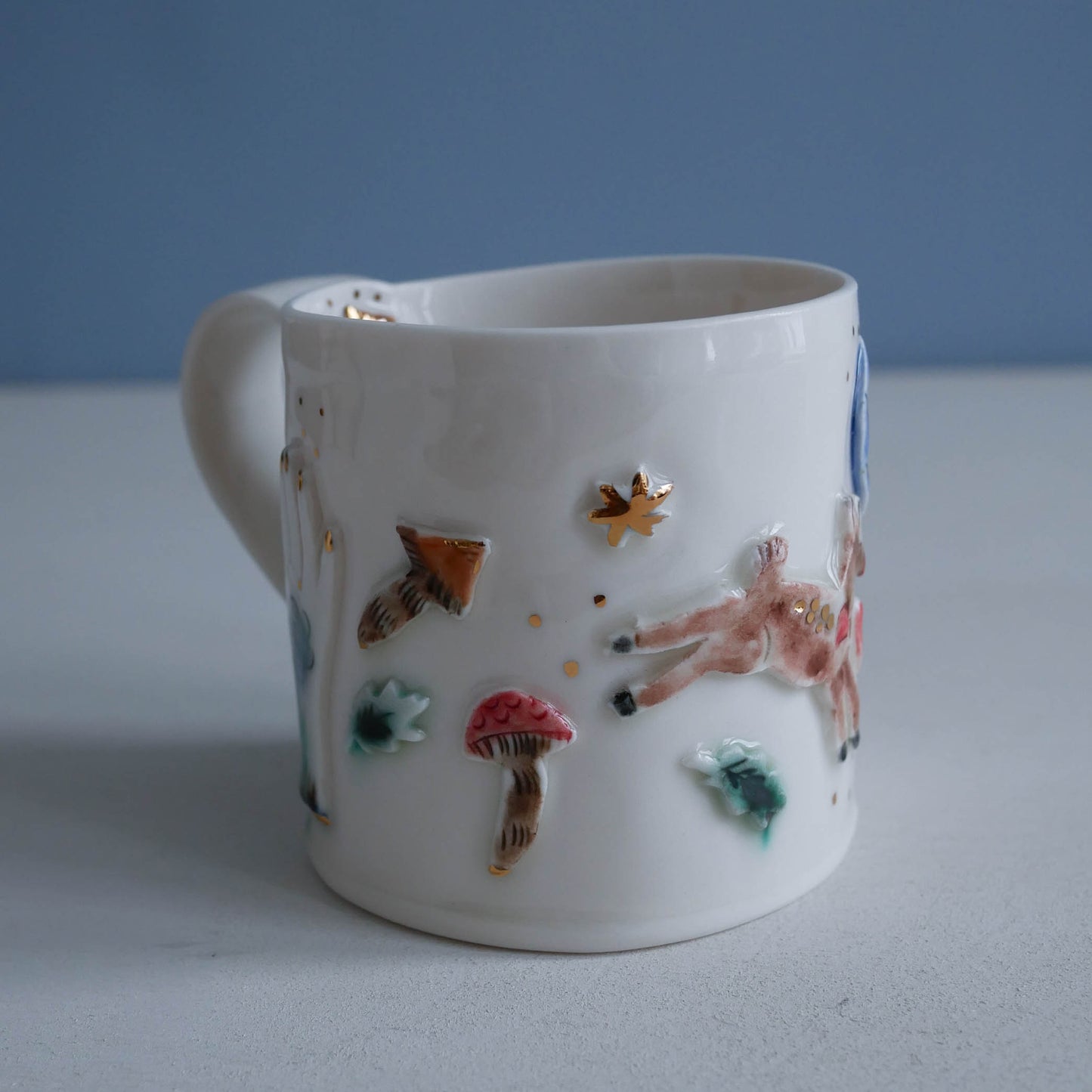 Mug * Woodland Winter Deer & Owl