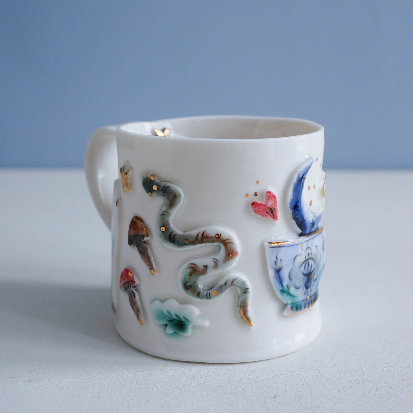 Mug * Teacup, Snake, Moon & Key