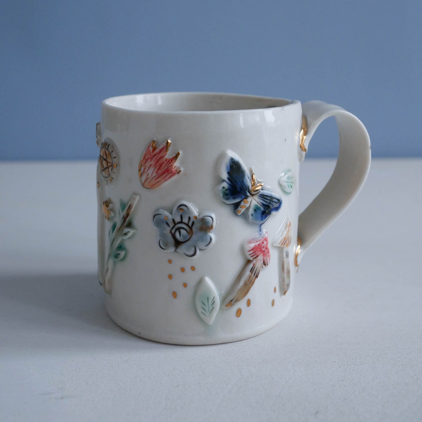 Mug * Tarot inspired (Sale- color faded from kiln firing)