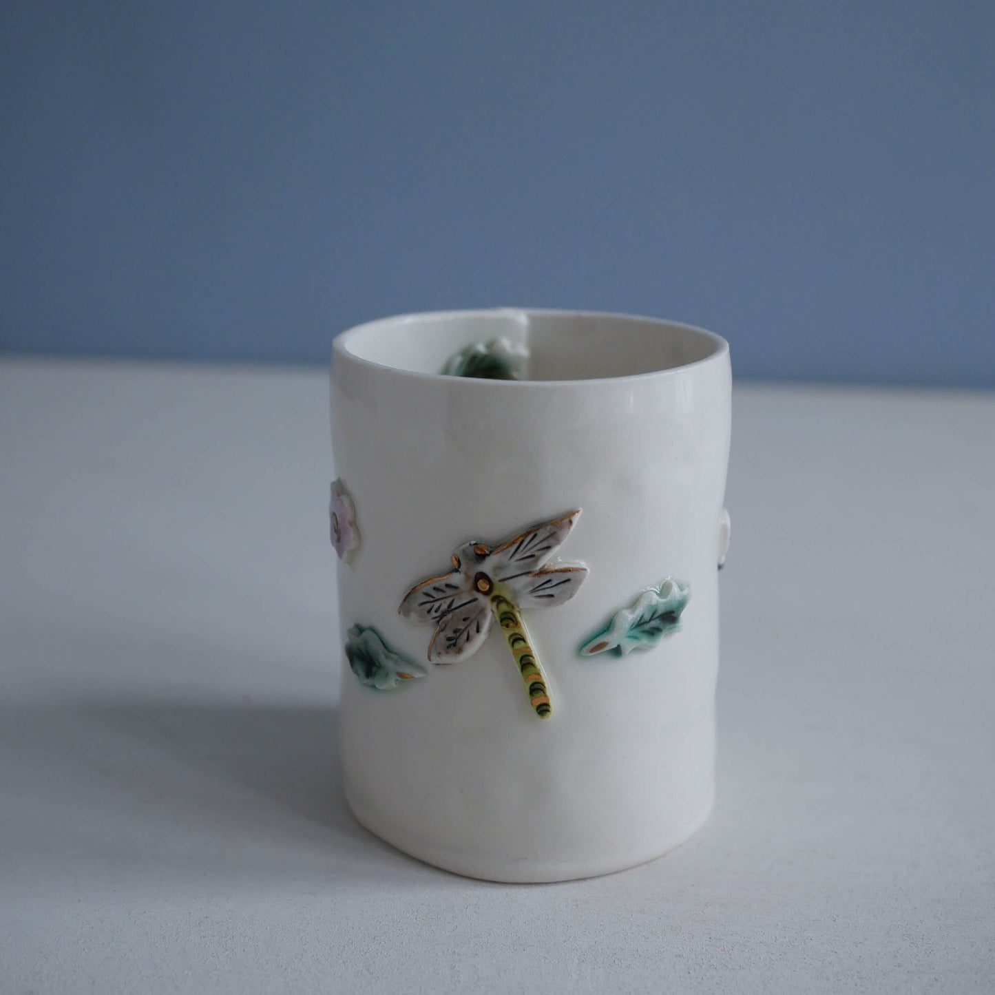 Cup * dragonfly, bee, butterfly