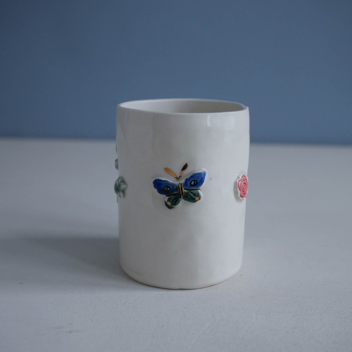 Cup * dragonfly, bee, butterfly