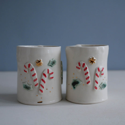 Cup * Candy Canes - Cup on the left (Sale)