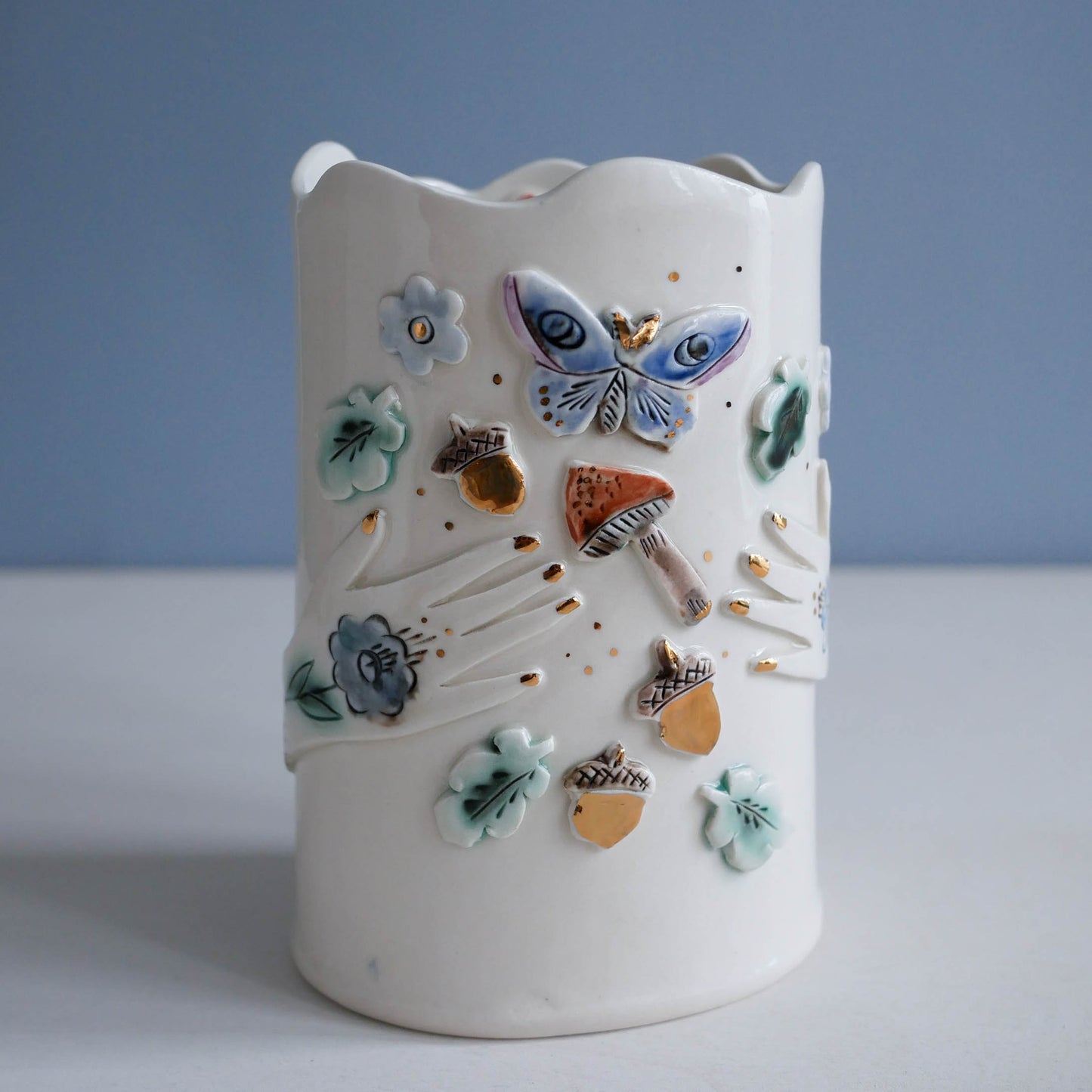 Vase * Moths & Acorns