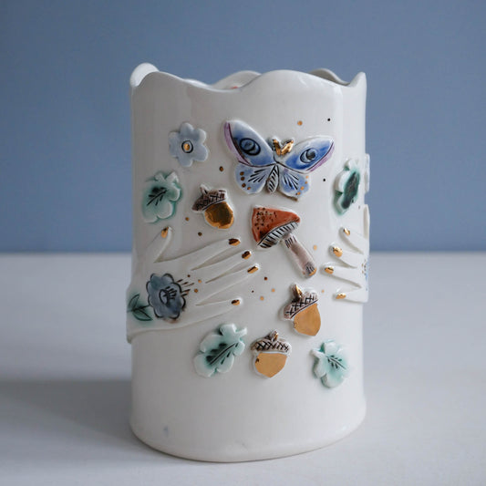 Vase * Moths & Acorns