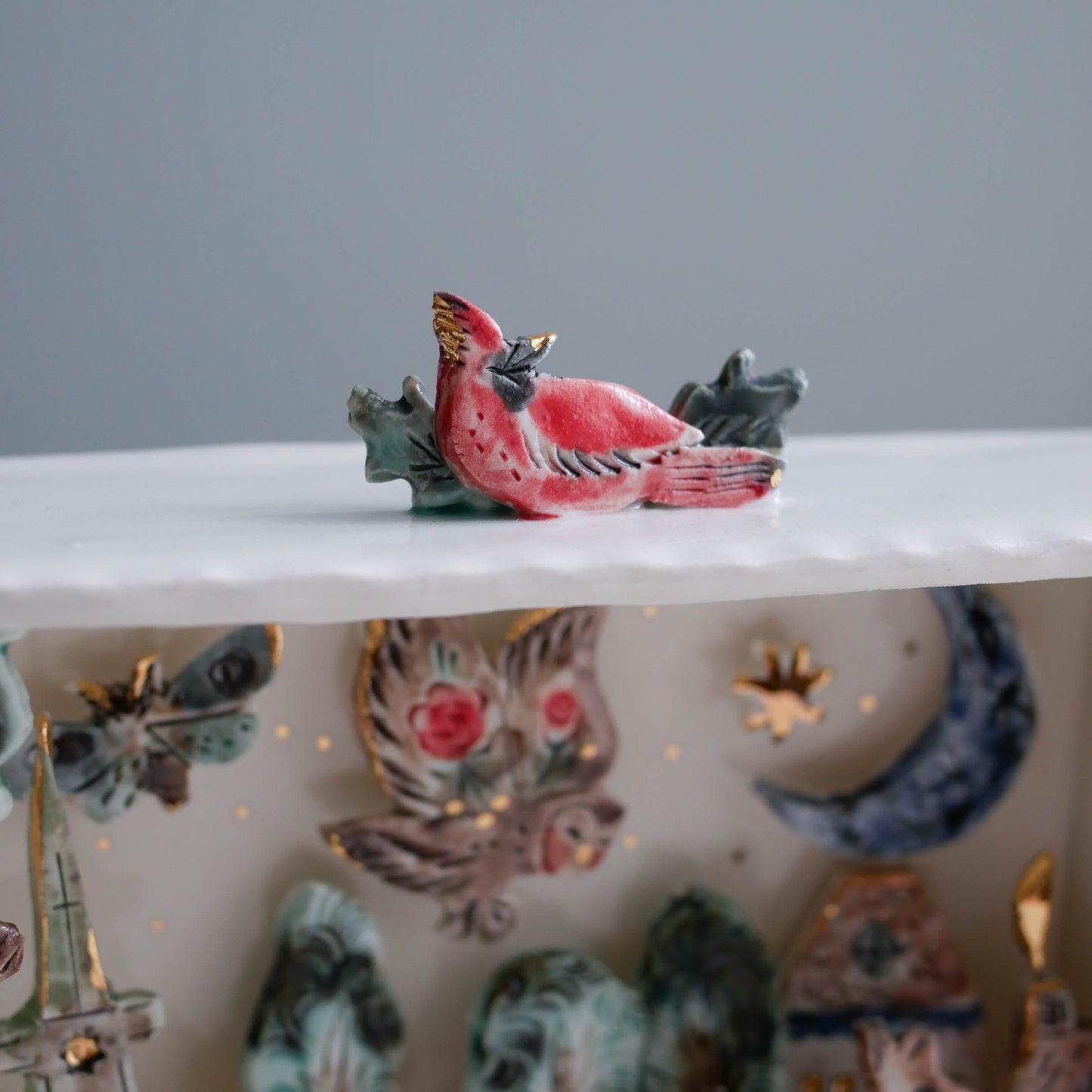 Wall Box * Quebec Village Deer & Owl