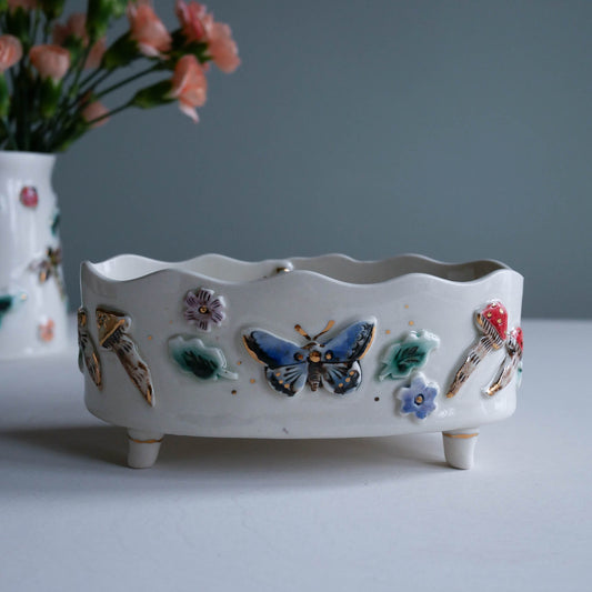 Planter * Butterfly with mushroom