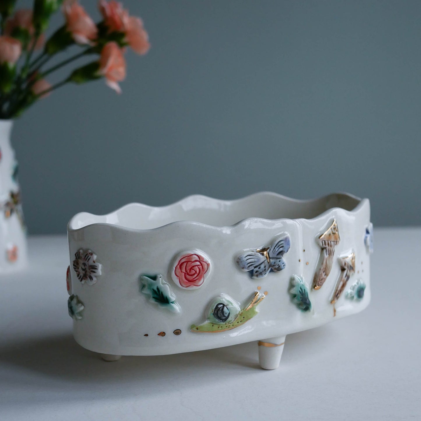 Planter * Butterfly with mushroom