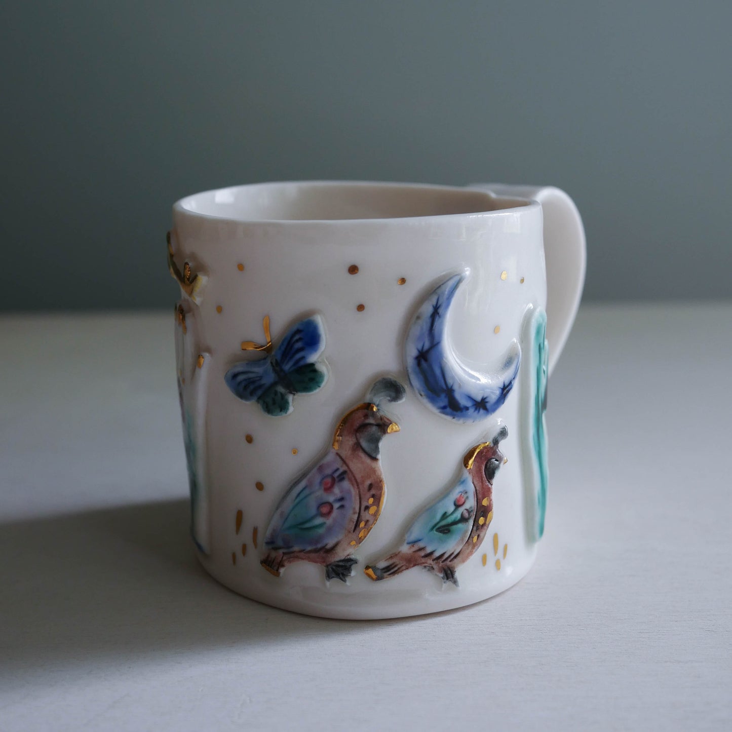 Tasse • Tasse à thé, Serpent, Lune et Clé