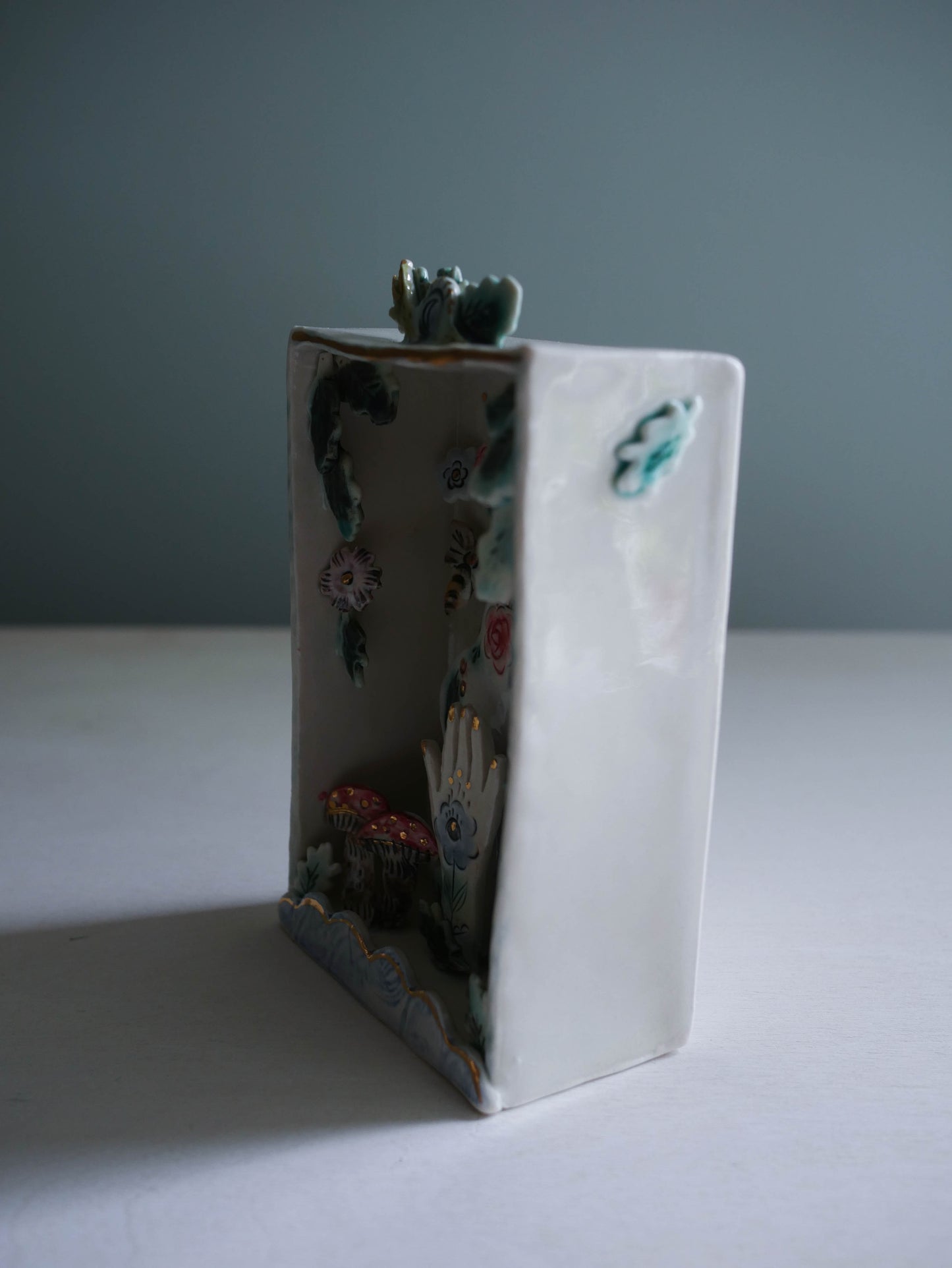 Wall Box * Garden Lover Vase snail & frog